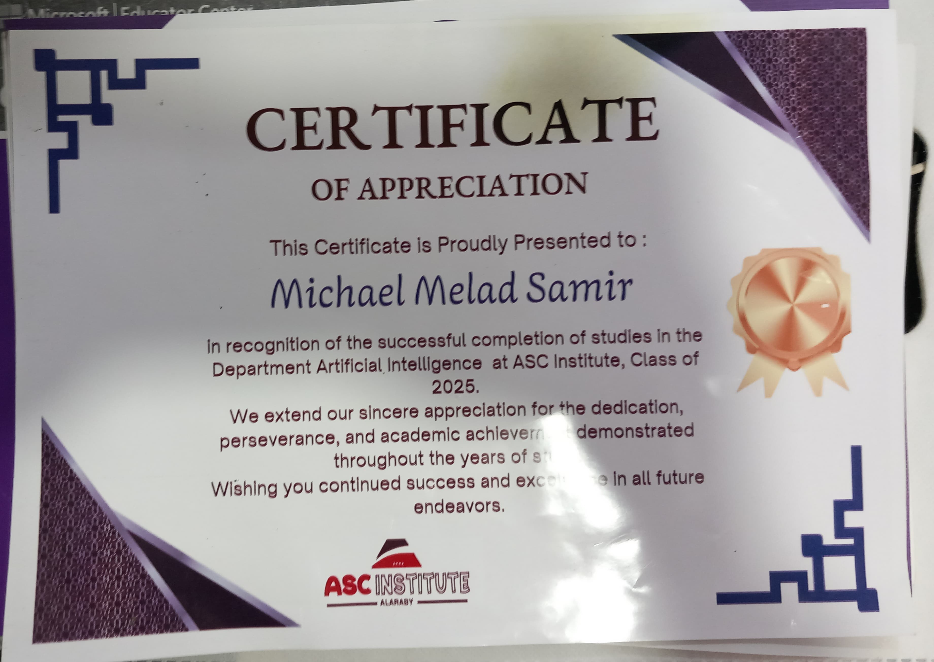 Certificate 3